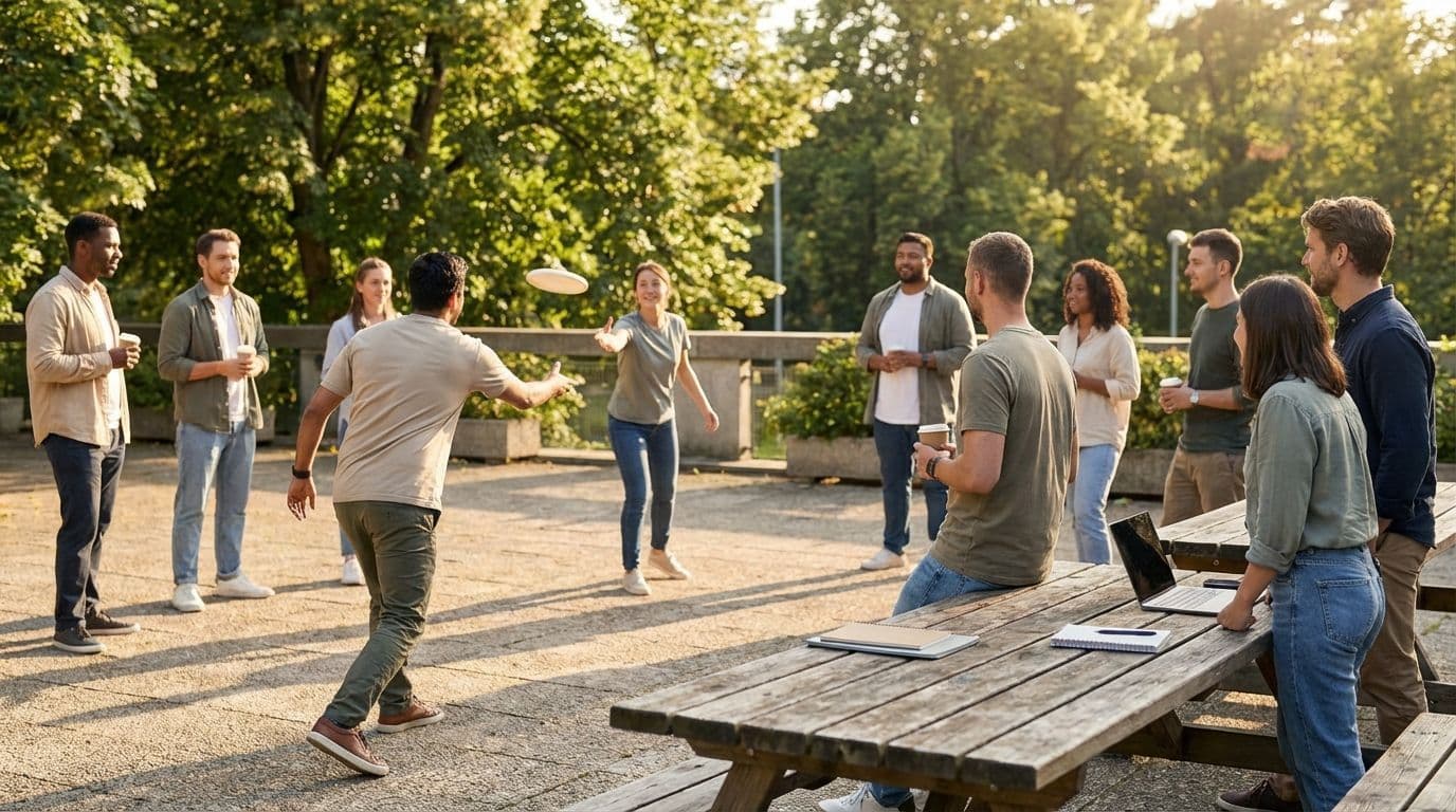 Frisbee Tournament: a simple outdoor team building activity for collaboration
