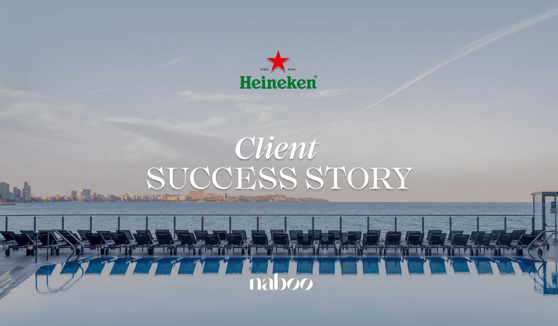 Waterfront infinity pool venue with lounge chairs, overlooking a city skyline, ideal for corporate offsites.