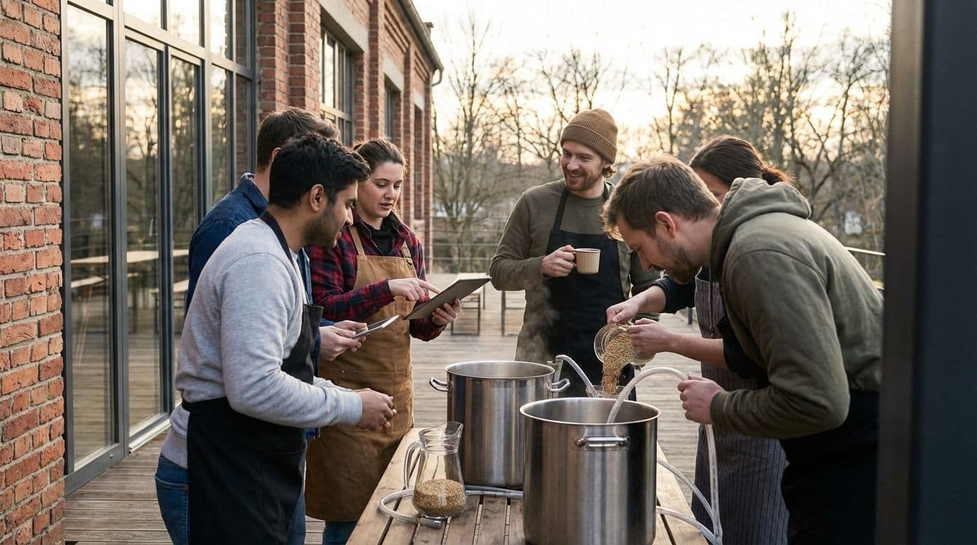 Beer Brewing Workshop: a hands-on team building activity for creativity and collaboration