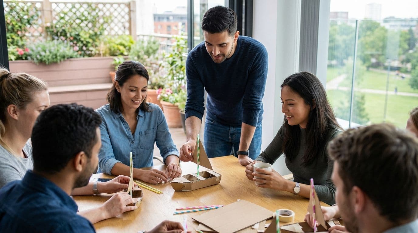 Build-a-Boat (Desk Version): a team building activity for hands-on experimentation
