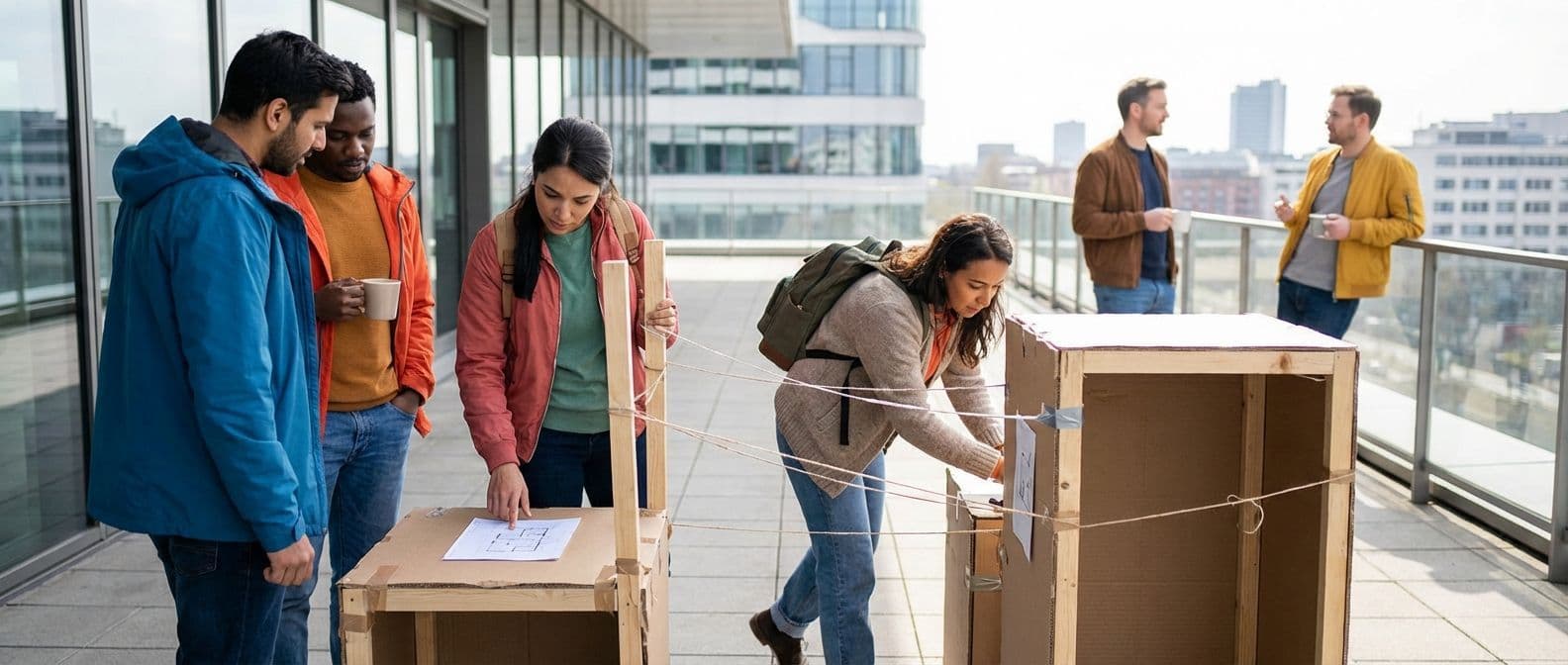 Build the Bridge (Mini): a hands-on team building activity for cross-team coordination