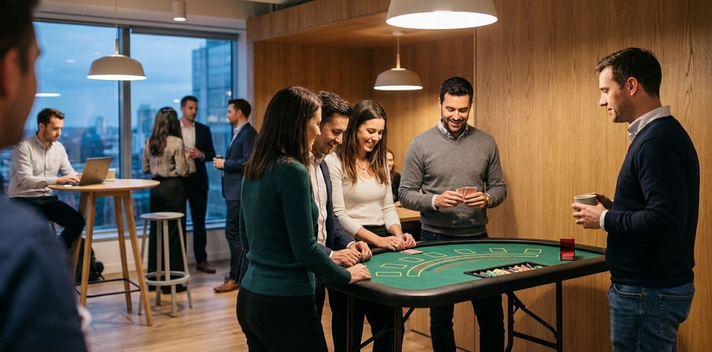 Casino Night: a social team building activity that combines entertainment and friendly competition