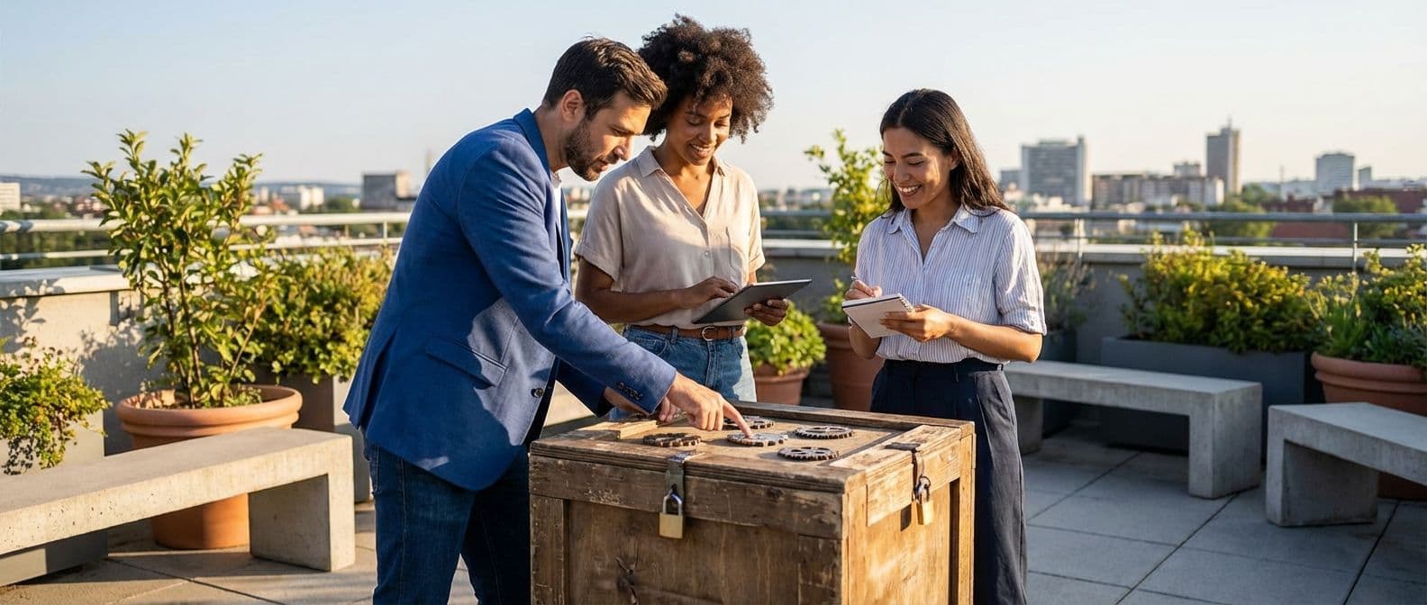 Escape Box Challenge: a compact escape-room style team building activity for sharp collaboration
