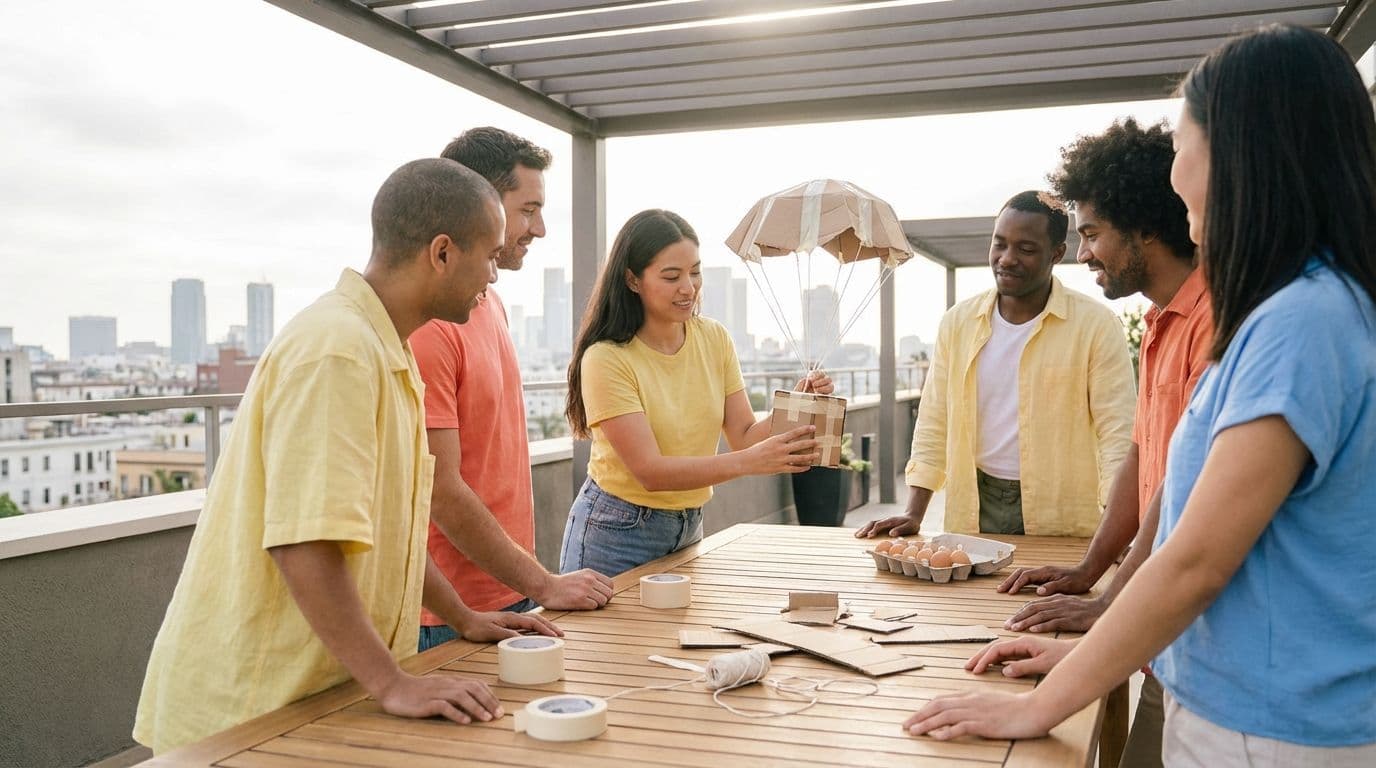 The Egg Drop (Mini): una actividad de trabajo en equipo para crear prototipos y aprender