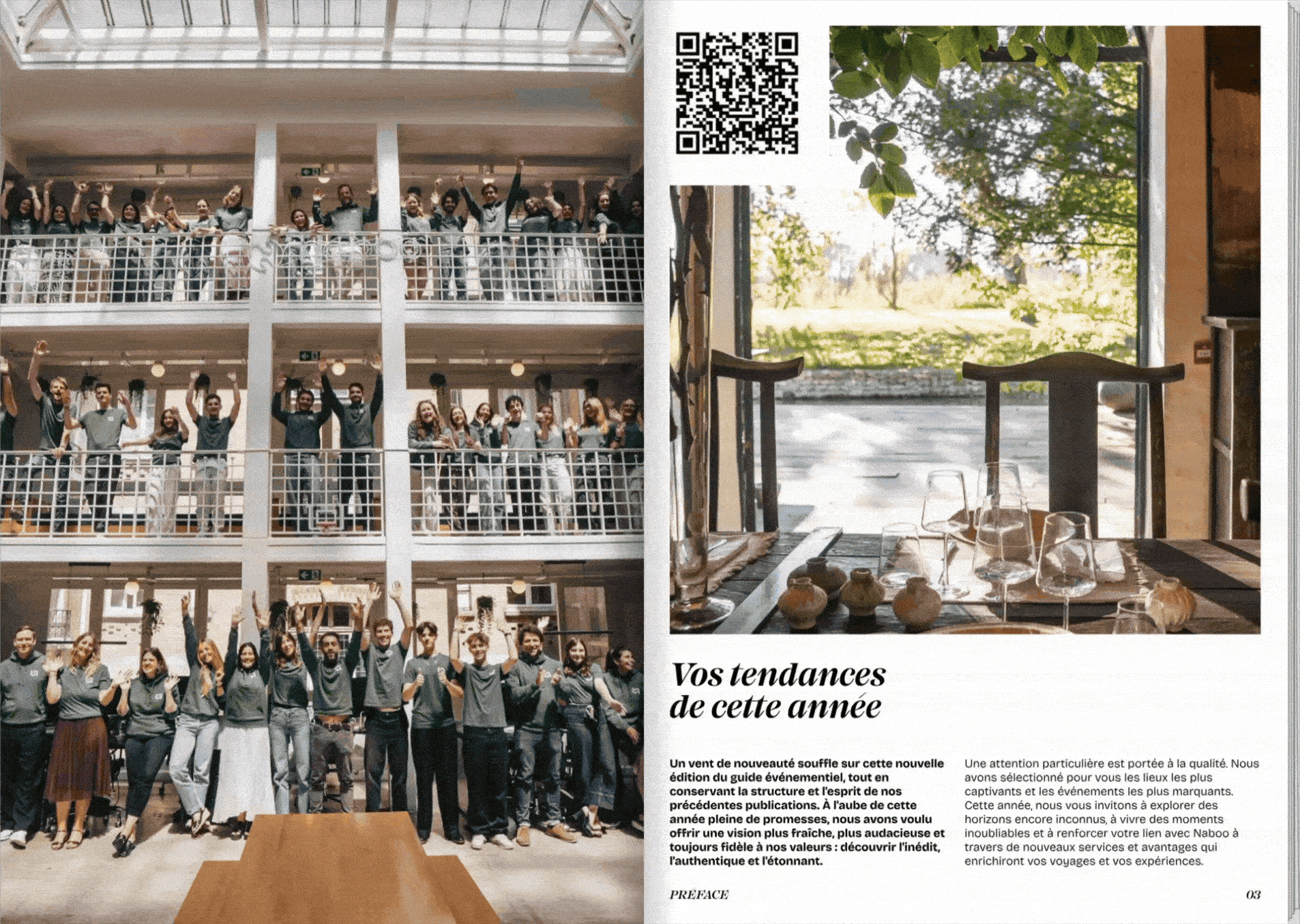 Corporate event space interior
