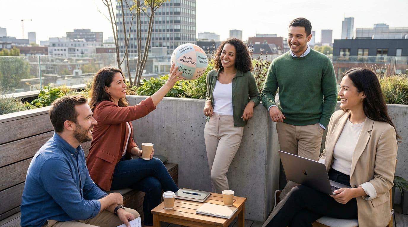 La Bola de Preguntas: una actividad interactiva de trabajo en equipo para una participación dinámica