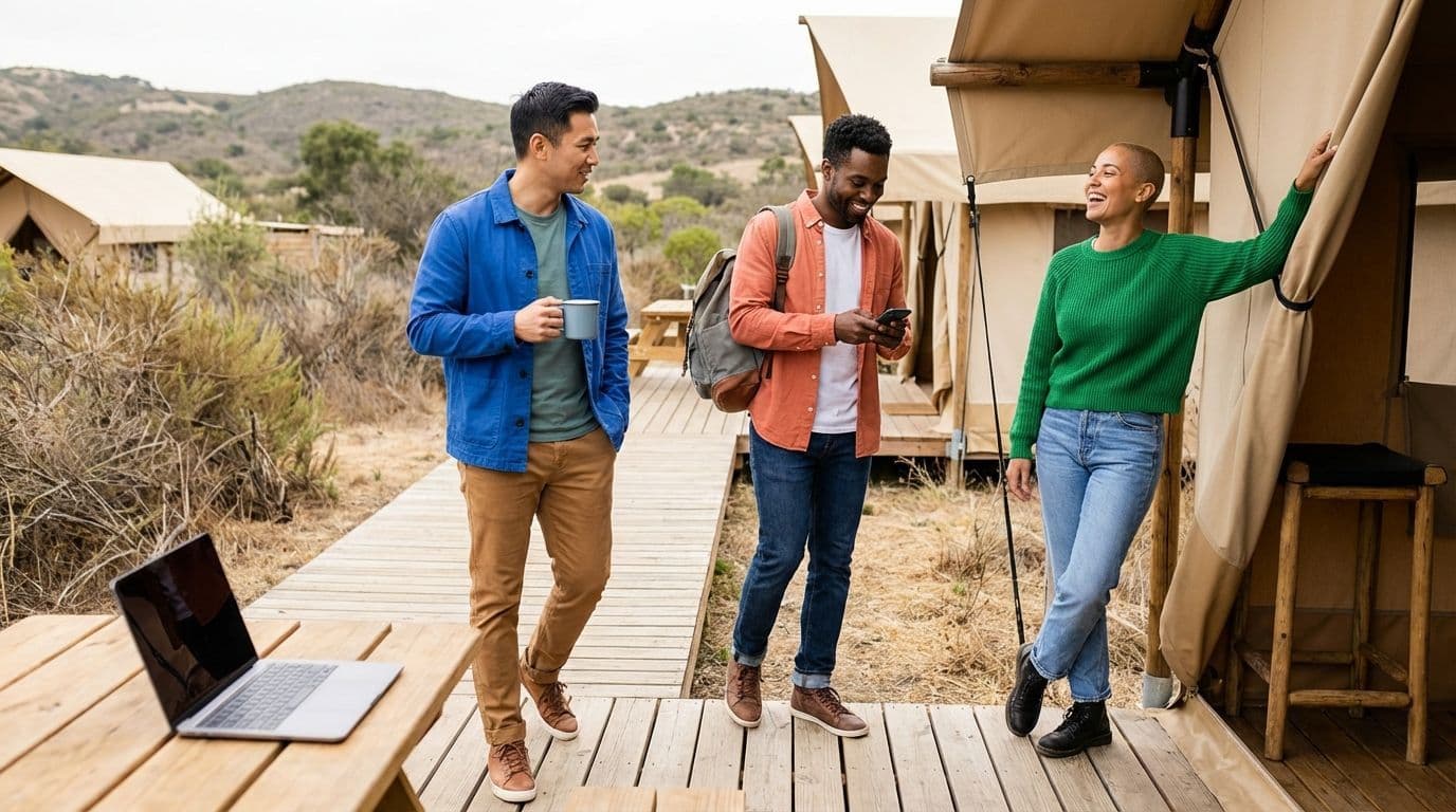 Por qué el glamping de Moxy Management refuerza al equipo