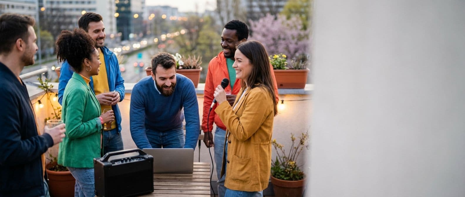 Noche de Karaoke: una memorable actividad de trabajo en equipo para generar confianza y lazos sociales.