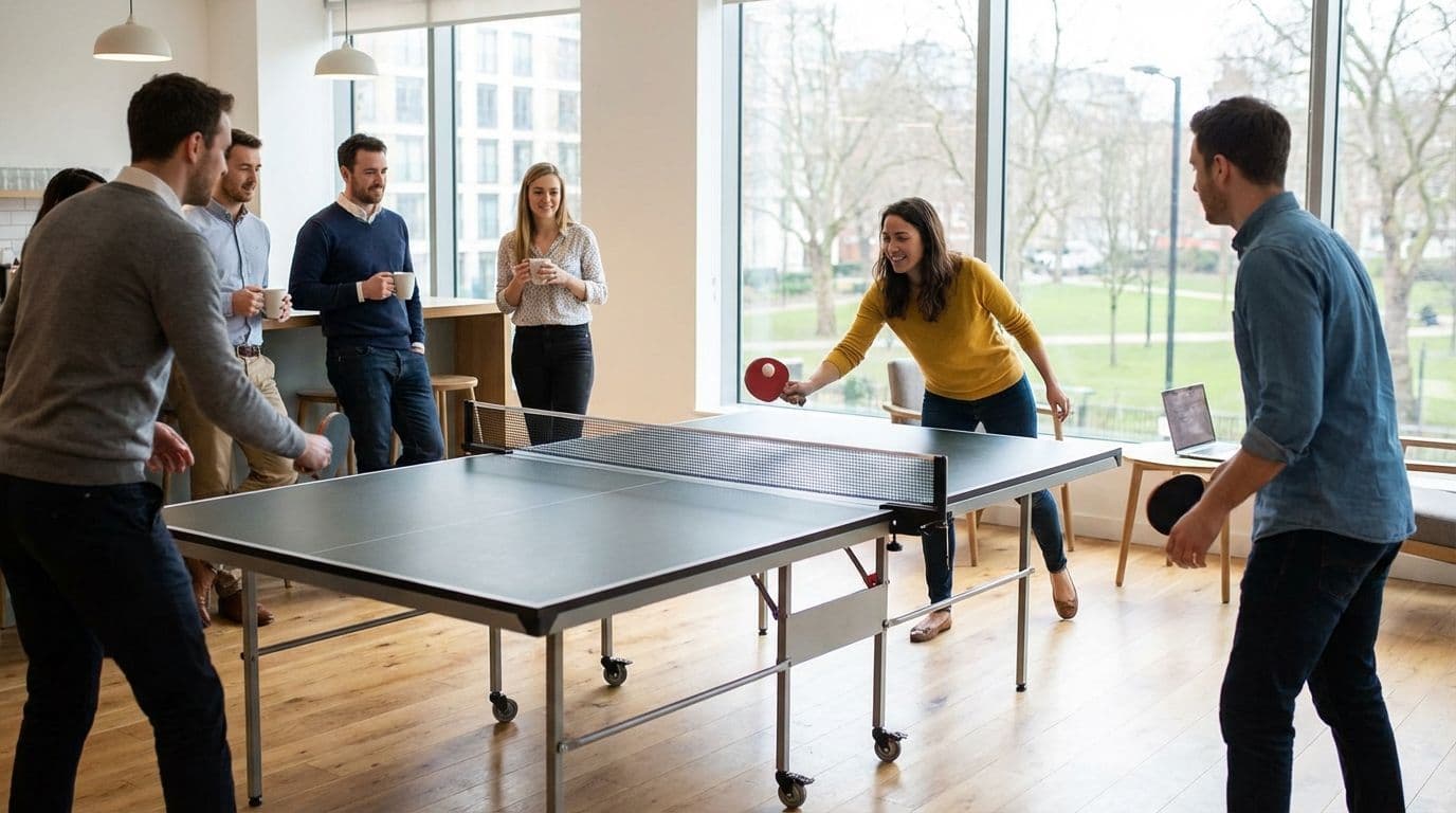 Ping Pong Tournament: a fast-paced team building activity that energizes teams
