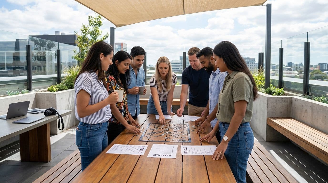 Puzzle Championship: a mainstream team building activity that blends speed, strategy, and teamwork