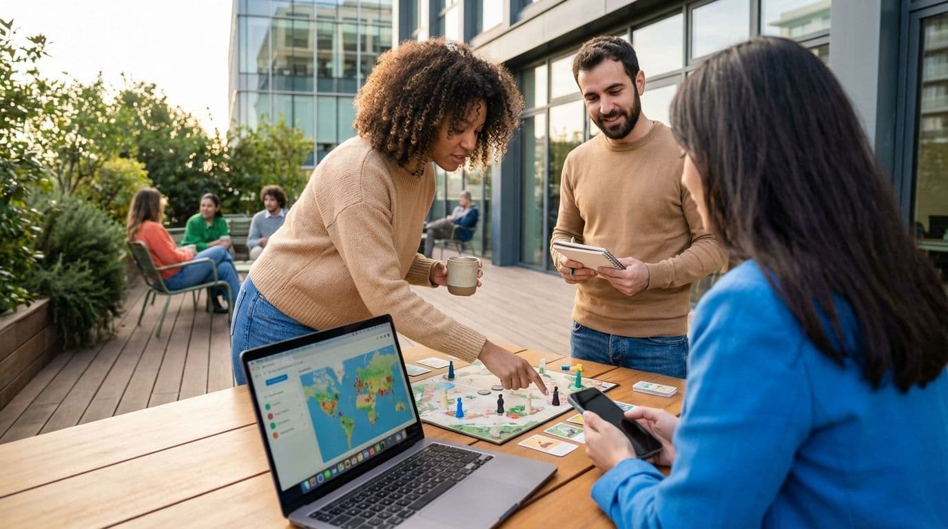 Risk Tournament: a classic strategic team building activity for planning and negotiation