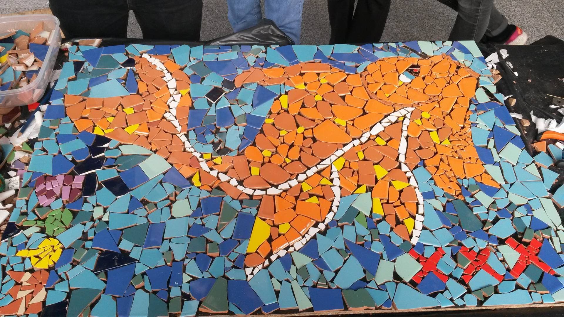 Giant Mosaic Activity Bluewolf Team Building activities